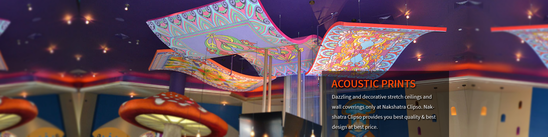 Acoustic Printed Stretch Ceilings and Wall Coverings